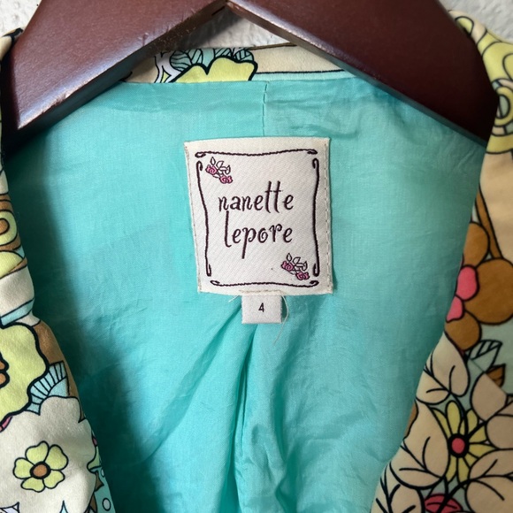 Nanette Lepore Animal Print Floral Blazer - Picture 9 of 12